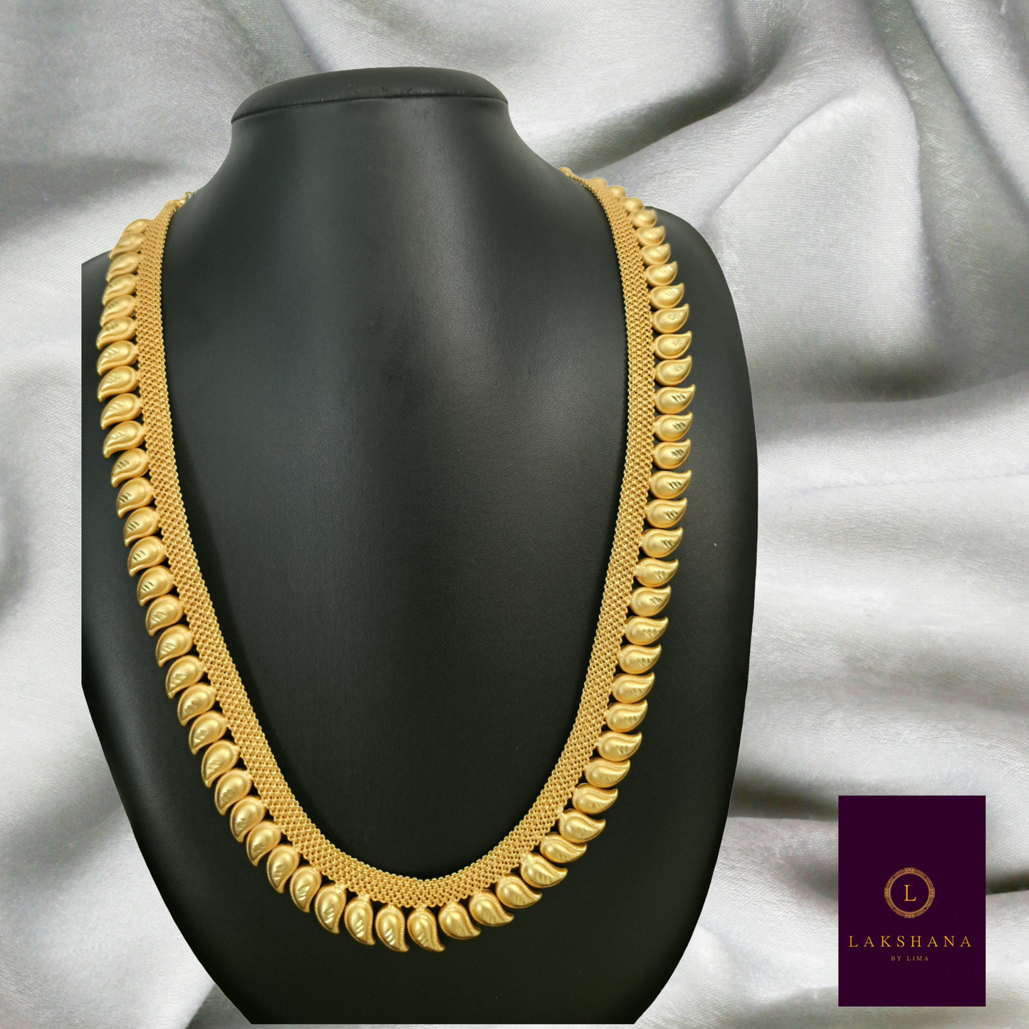 Beautiful Mango Haram – Traditional One Gram Gold Plated Long Necklace