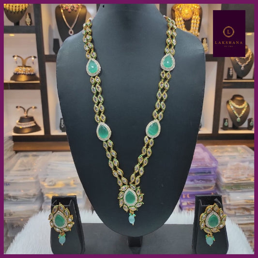 KN01- Premium Kundan Haram Set